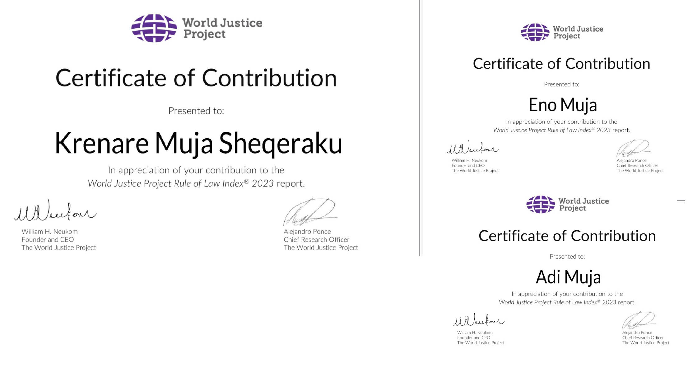 World Justice Project Rule of Law Index 2023